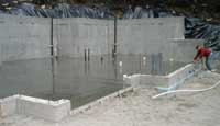 Acrylic-coated concrete floor